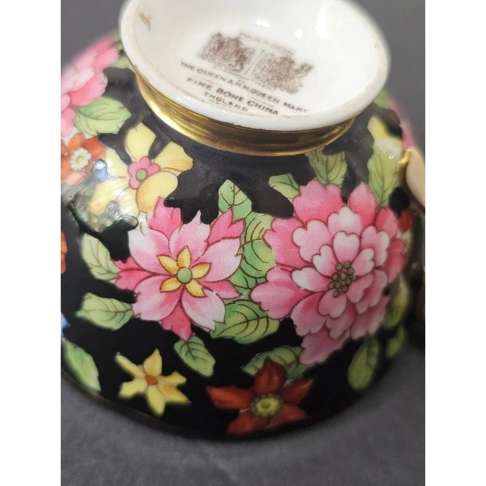 Vintage Paragon Chintz Teacup Saucer Set Floral Fine Bone China Made in England